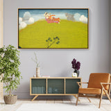 Pradyumna And Mayavati Flying - FLOATING FRAME