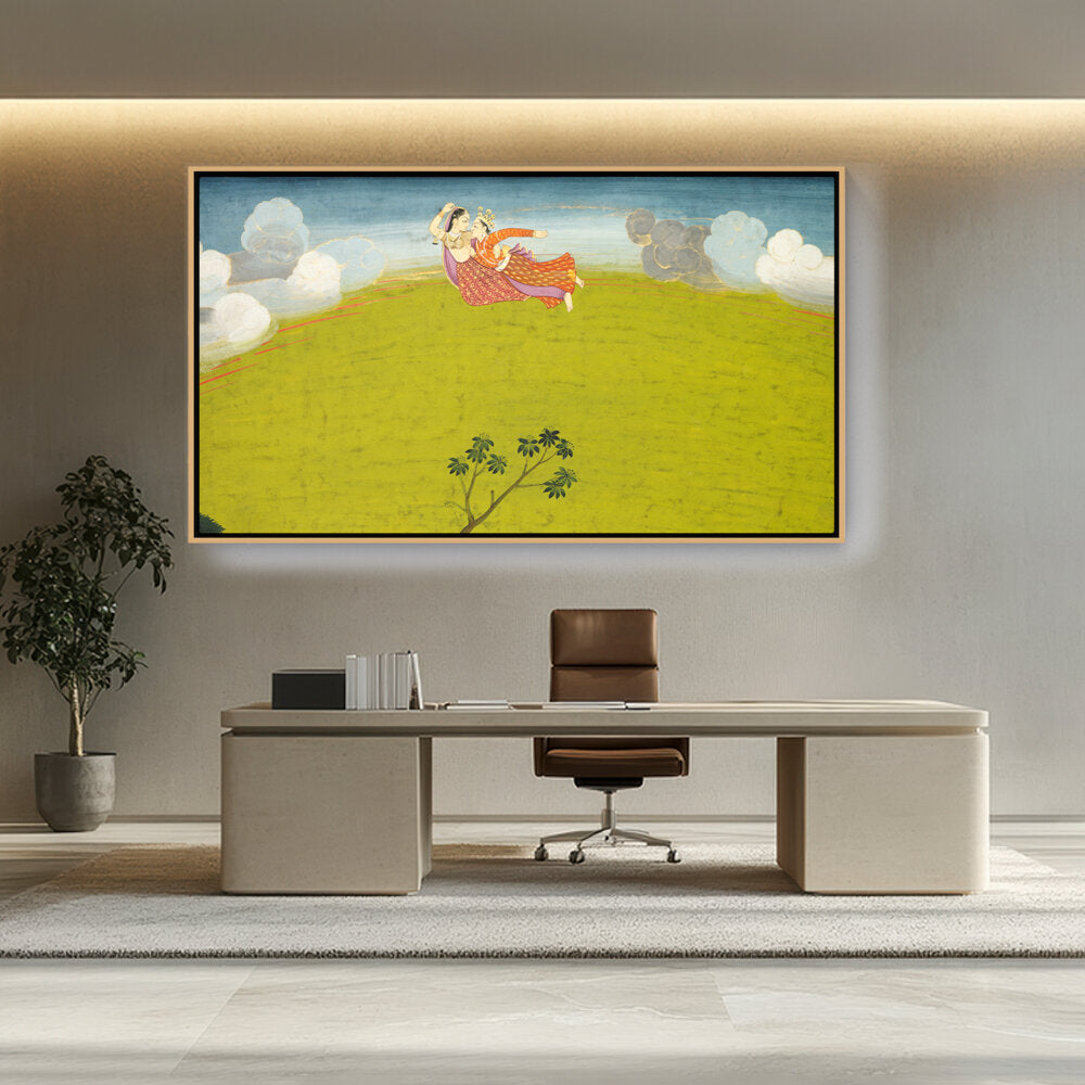 Artist5 - Art - Pradyumna And Mayavati Flying - FLOATING FRAME