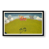 Pradyumna And Mayavati Flying - WALL MOUNT FRAME