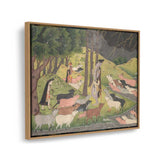 Krishna Summoning The Cows - FLOATING FRAME