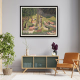 Krishna Summoning The Cows - WALL MOUNT FRAME