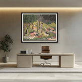 Artist5 - Art - Krishna Summoning The Cows - WALL MOUNT FRAME