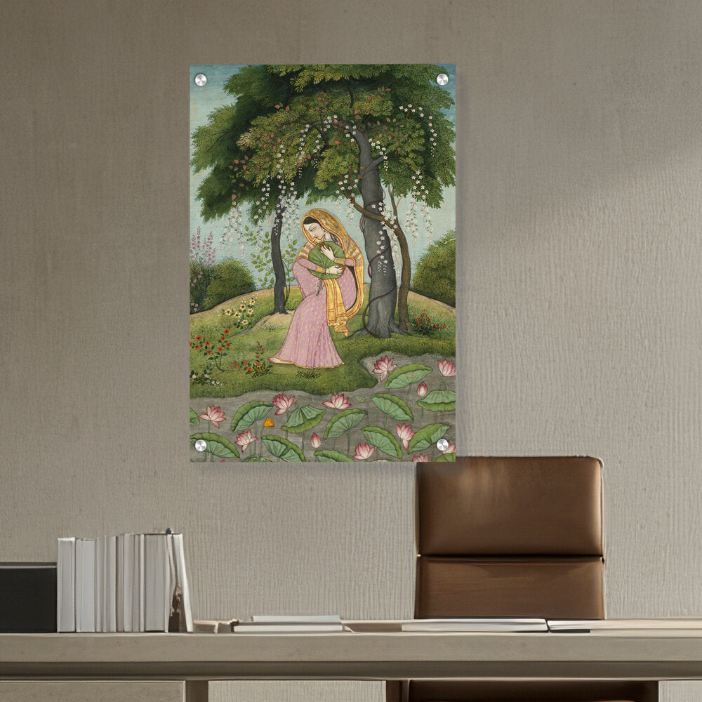 Artist5 - Art - Green And Pink Royal Princess - Acrylic Wall Photo