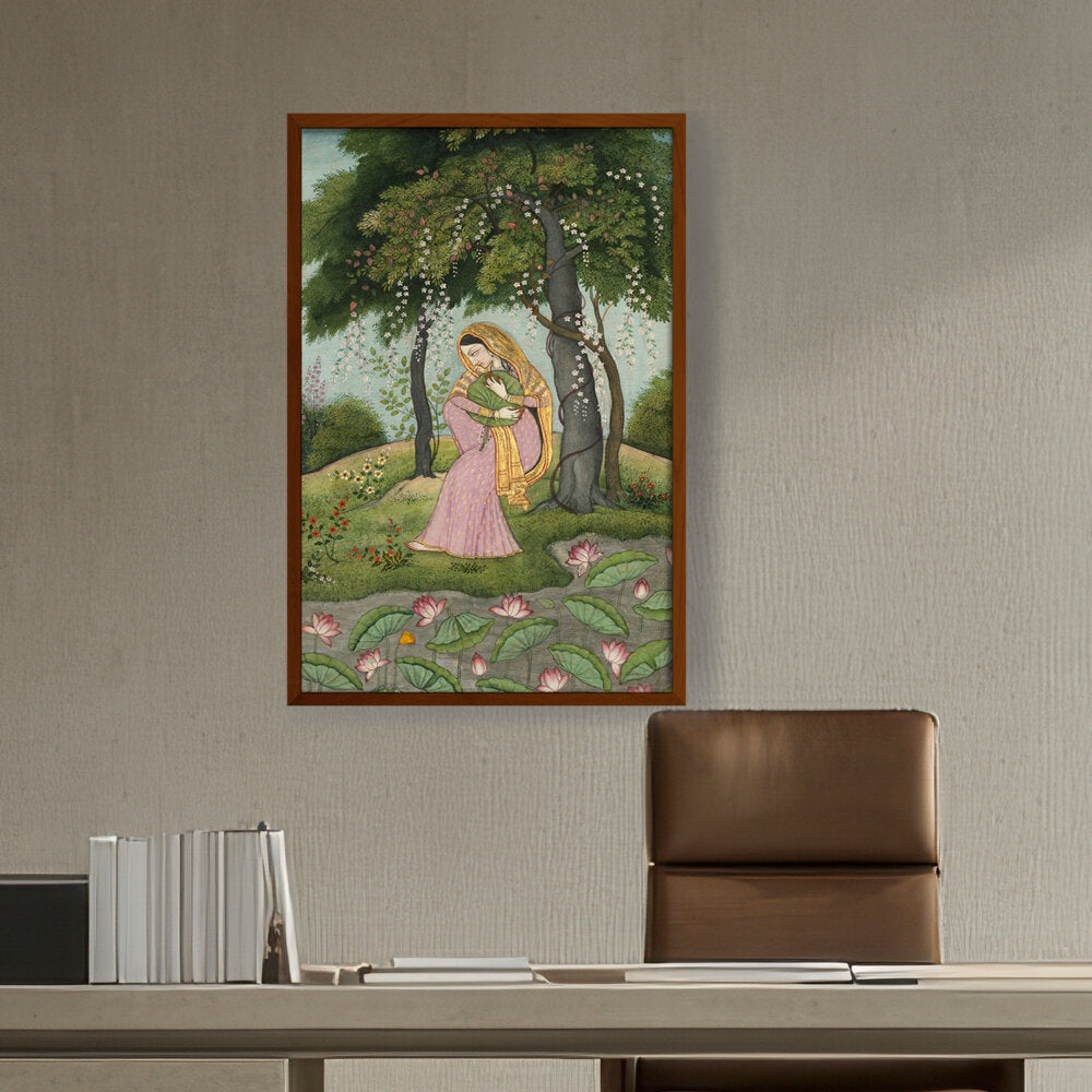 Artist5 - Art - Green And Pink Royal Princess - Framed Canvas