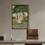 Artist5 - Art - Green And Pink Royal Princess - Framed Canvas