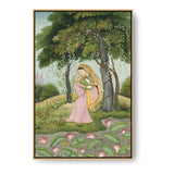 Green And Pink Royal Princess - FLOATING FRAME