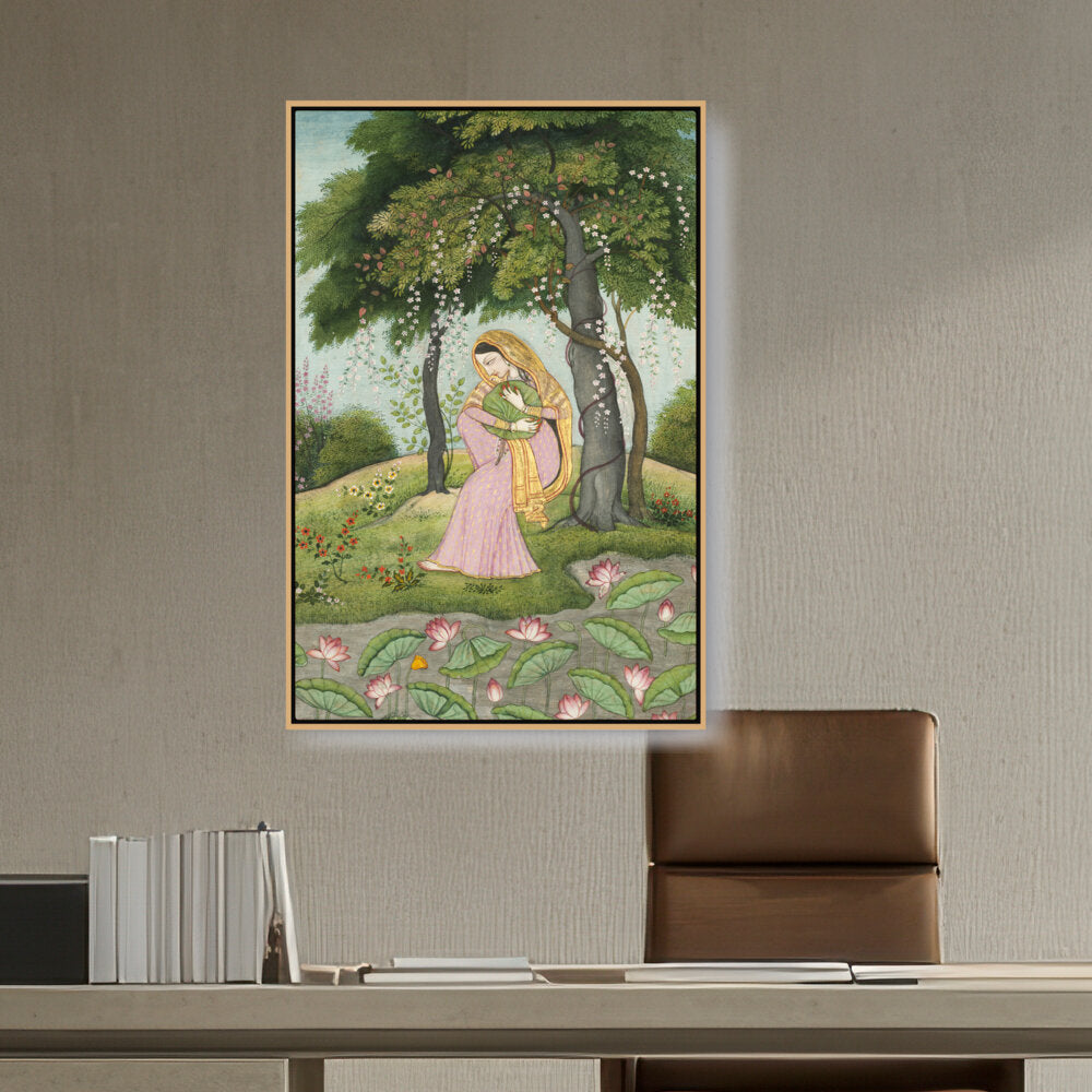 Artist5 - Art - Green And Pink Royal Princess - FLOATING FRAME
