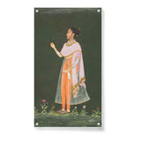 Lady Holding A Flower - Acrylic Wall Photo