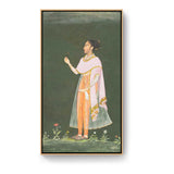 Lady Holding A Flower - FLOATING FRAME
