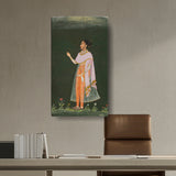 Artist5 - Art - Lady Holding A Flower - Wall Canvas