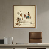 Artist5 - Art - Weaving And Spinning - FLOATING FRAME