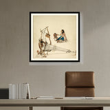 Artist5 - Art - Weaving And Spinning - WALL MOUNT FRAME