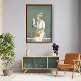 Portrait Of A Prince With Hawk - Framed Canvas