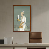 Artist5 - Art - Portrait Of A Prince With Hawk - Framed Canvas