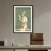 Artist5 - Art - Portrait Of A Prince With Hawk - WALL MOUNT FRAME