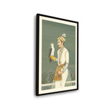 Portrait Of A Prince With Hawk - WALL MOUNT FRAME