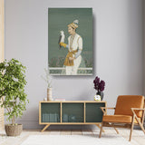 Portrait Of A Prince With Hawk - Wall Canvas