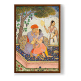 Lovers Embracing - Framed Canvas