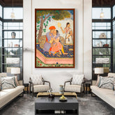 Artist5 - Art - Lovers Embracing - Framed Canvas