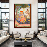 Artist5 - Art - Lovers Embracing - Framed Canvas