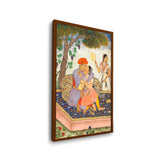 Lovers Embracing - Framed Canvas