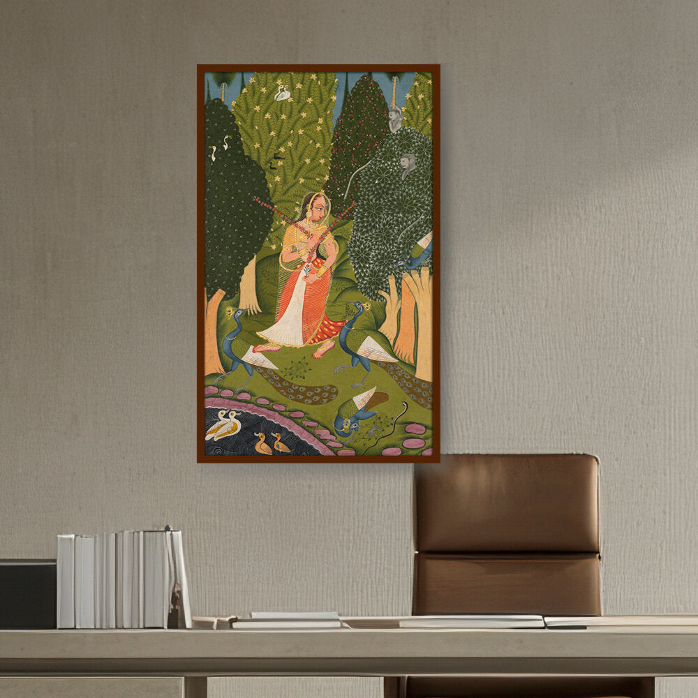 Artist5 - Art - Pilgrimage To Sarnath - Framed Canvas