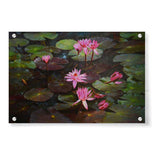 Artist5 - Art - Lotus Pond Painting - Acrylic Wall Photo