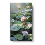 Artist5 - Art - Lilies Summertime Scene - Wall Canvas