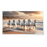 Artist5 - Art - Horses Sprints Along The Shore - Acrylic Wall Photo