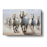 Artist5 - Art - Horses Running In The Water - Wall Canvas