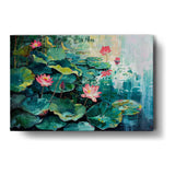 Artist5 - Art - Large Water Lily Pond - Wall Canvas
