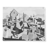 Artist5 - Art - Drawing Of A Village - Acrylic Wall Photo