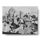 Artist5 - Art - Drawing Of A Village - Wall Canvas