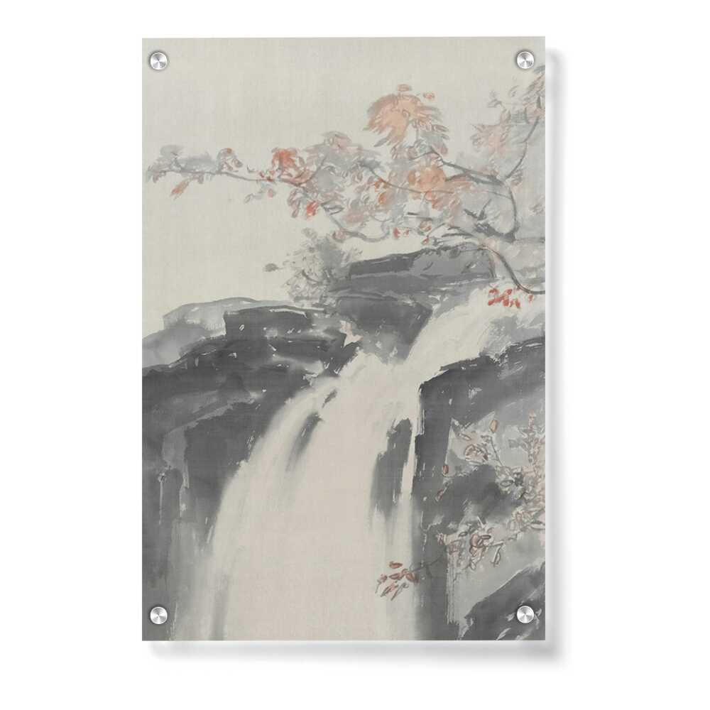 Artist5 - Art - Waterfall With Trees - Acrylic Wall Photo