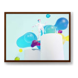 A 3D Image Featuring A Man - Framed Canvas