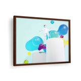 A 3D Image Featuring A Man - Framed Canvas