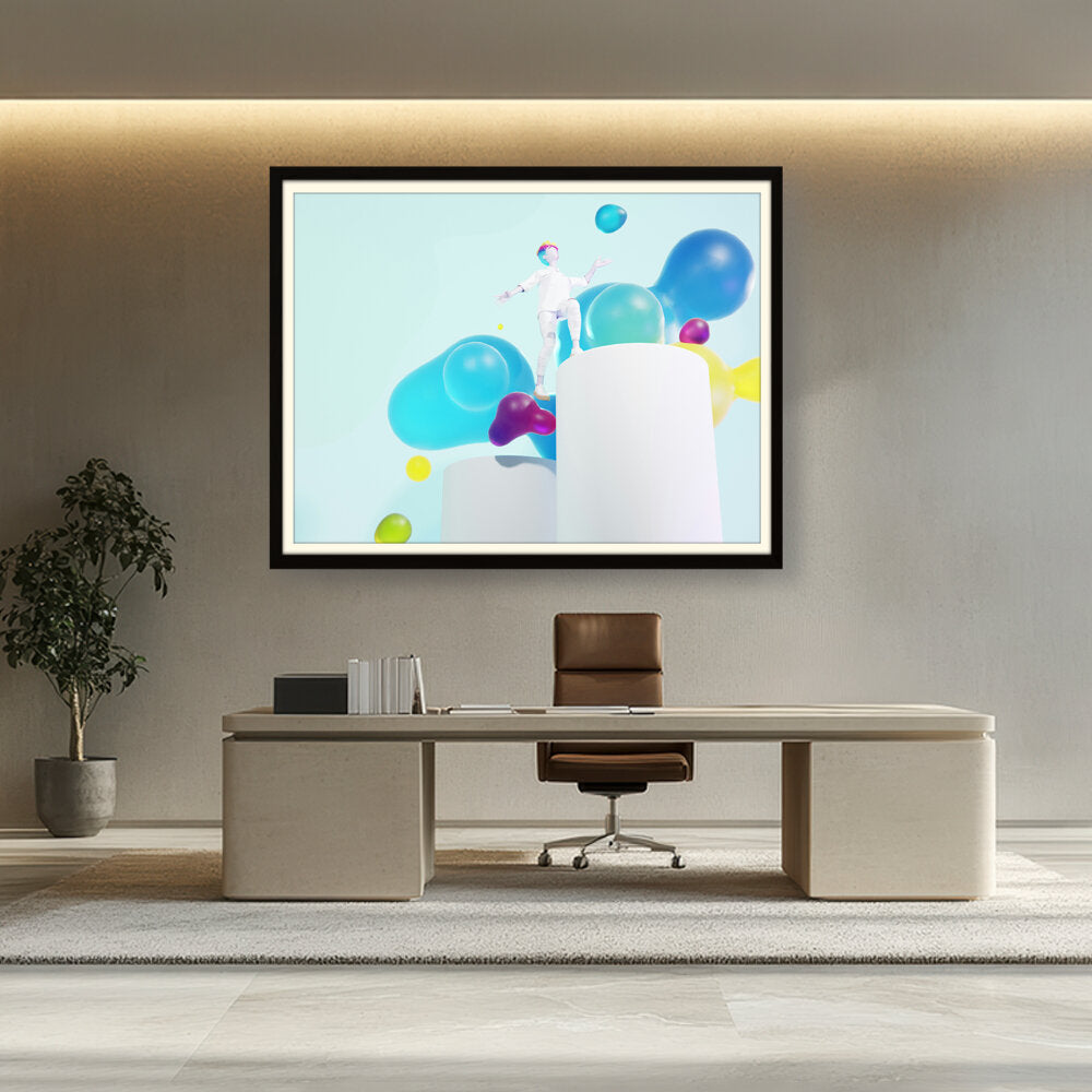 Artist5 - Art - A 3D Image Featuring A Man - WALL MOUNT FRAME