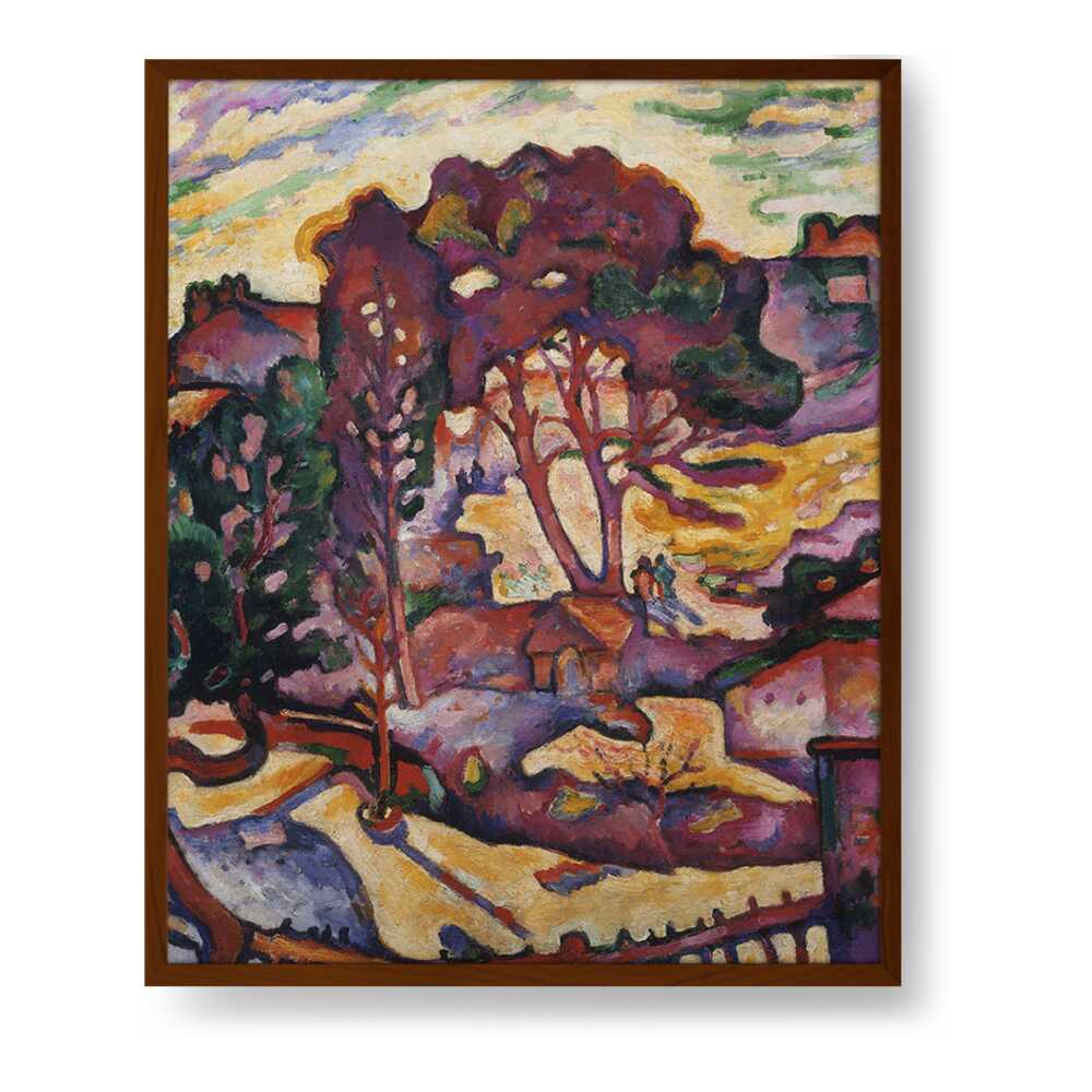 Artist5 - Art - The Large Trees - Framed Canvas