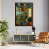 Great Metaphysical Interior - Framed Canvas