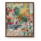 Artist5 - Art - Interior With A Young Girl - Framed Canvas