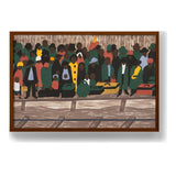 And The Migrants Kept Coming - Framed Canvas