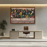 Artist5 - Art - And The Migrants Kept Coming - Framed Canvas