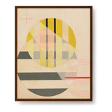 Yellow Circle - Framed Canvas