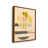 Yellow Circle - Framed Canvas