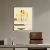 Artist5 - Art - Yellow Circle - FLOATING FRAME