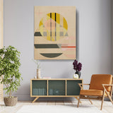 Yellow Circle - Wall Canvas