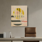 Artist5 - Art - Yellow Circle - Wall Canvas