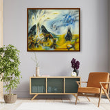 Listen To Living Art - Framed Canvas