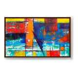 Multicolored Abstract - Framed Canvas