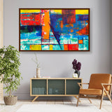 Multicolored Abstract - Framed Canvas